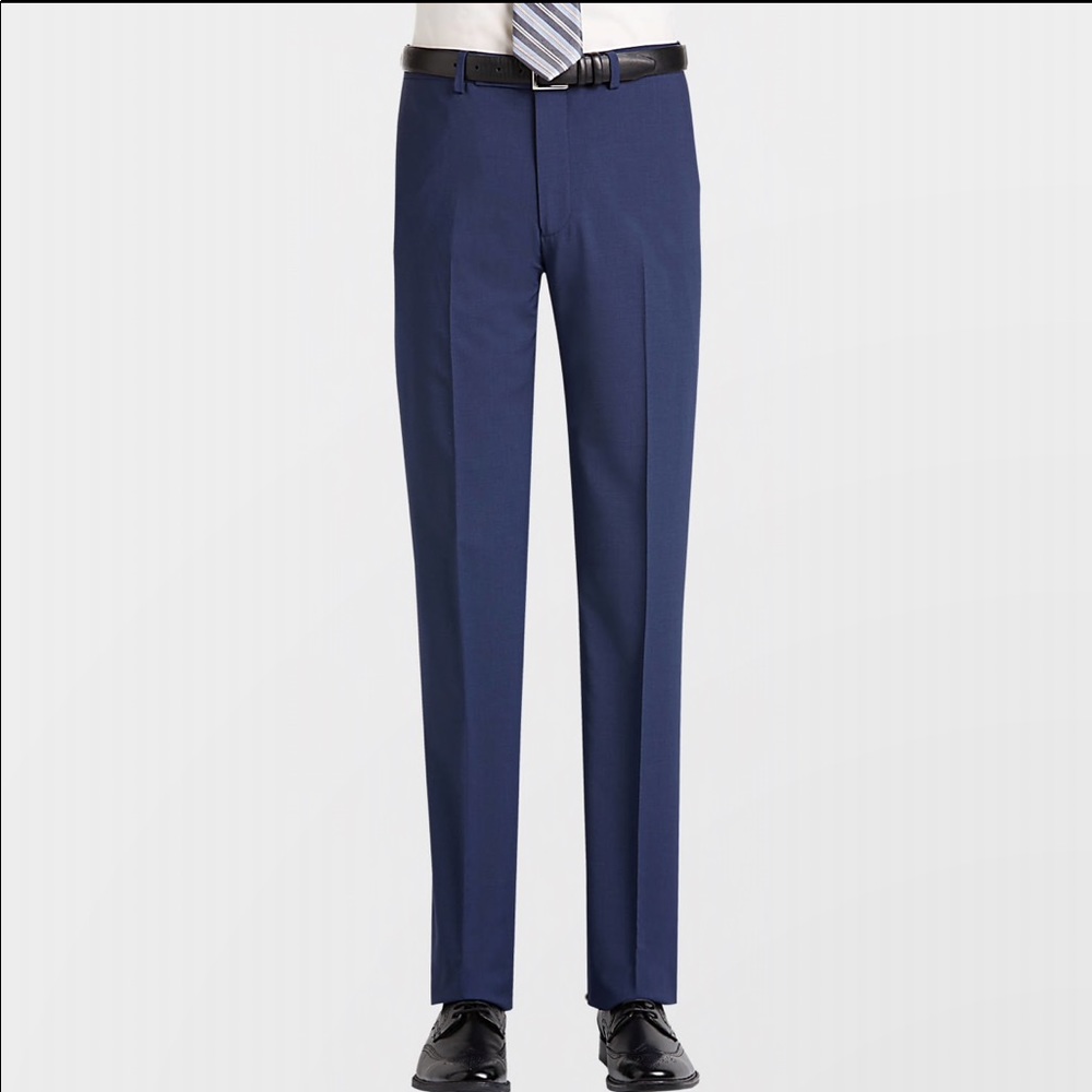 Men’s size 30 W 32 L 100% wool Blue Dress Pants